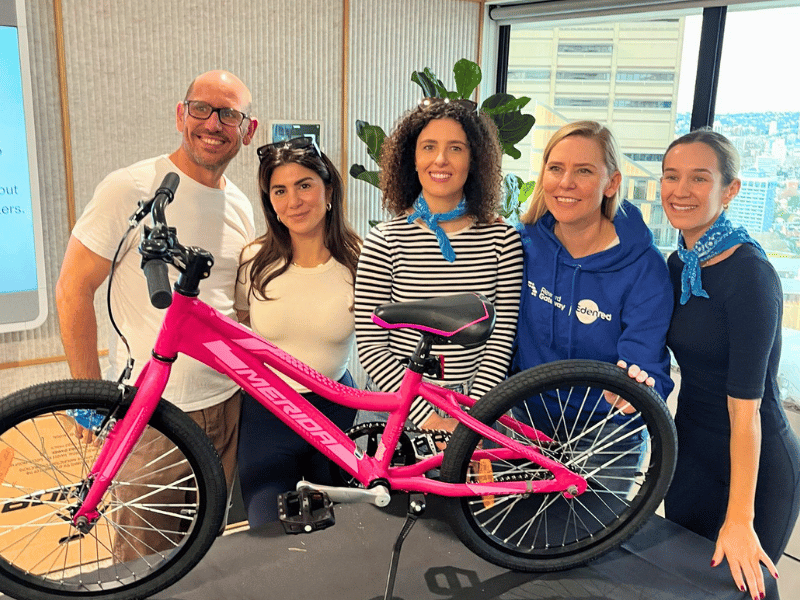 corporate volunteering gold coast build a bike for charity