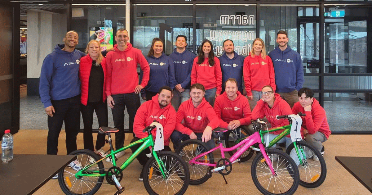 corporate volunteering events melbourne team building bikes for charity